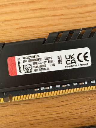32GB DDR4 3200Mhz Kingston FURY Beast