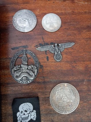 Lote efectos militares alemanes II Guerra Mundial