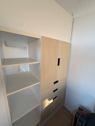 Litera-escritorio armario y cajones, ikea smastad