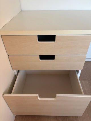 Litera-escritorio armario y cajones, ikea smastad