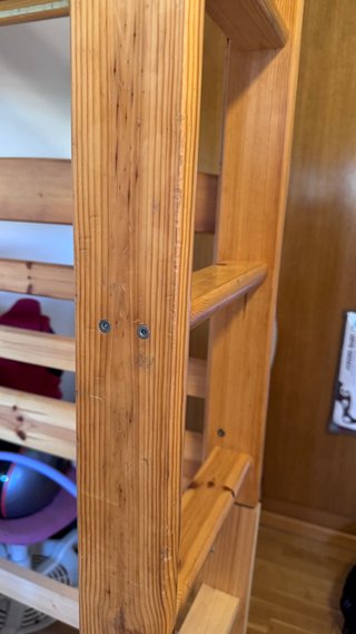 Litera madera de pino macizo 90x200