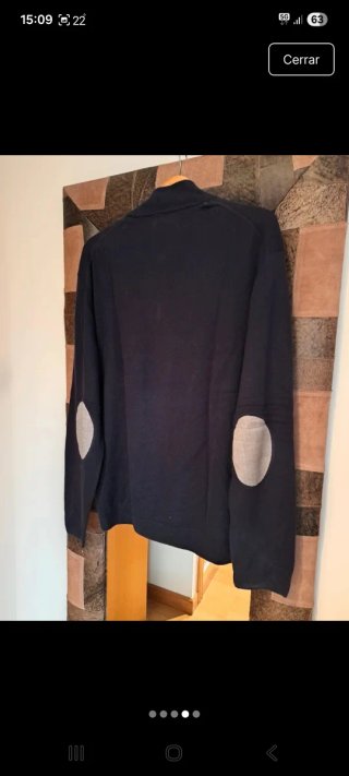 Jersey azul marino caballero