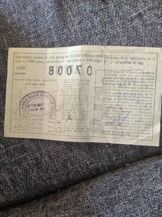 Biglietti della lotteria antichi