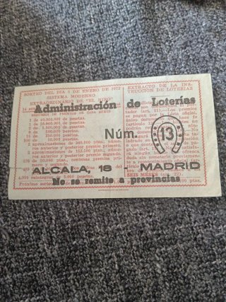 Biglietti della lotteria antichi