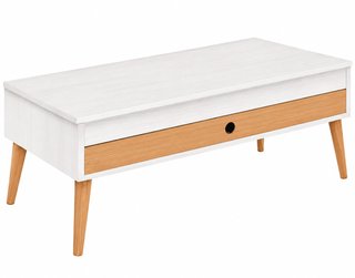 Mesa Centro Elevable Madera Vintage
