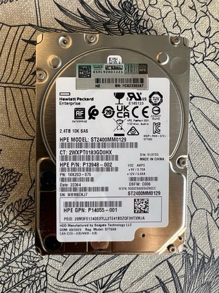 Disco Duro HPE 2.4TB 10K SAS ST2400MM0129