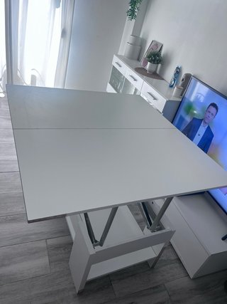 Mesa de centro convertible en mesa comedor
