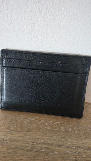 Portacartellini Yves Saint Laurent in pelle nera