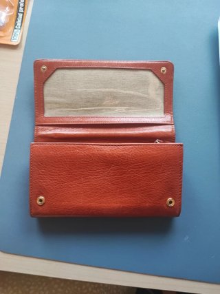 Monedero cartera Bimba y Lola cuero teja