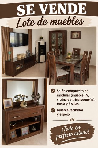 Lote Muebles Salón y Recibidor