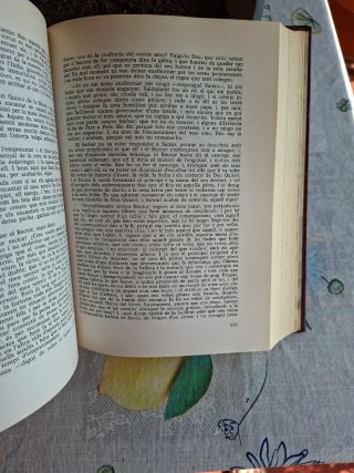 Libro "Don Quijote de la Mancha" en catalán (1969)