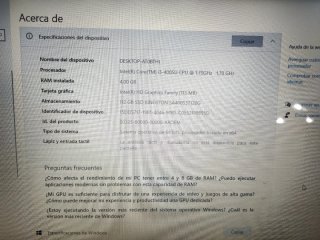 Portátil Acer Negro