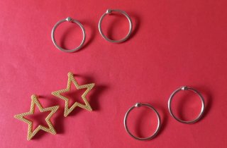 Nancy Aros y estrellas, pendientes Originales