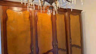Conjunto muebles madera clásica