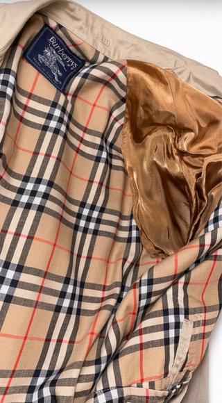 Trench Burberrys vintage beige check