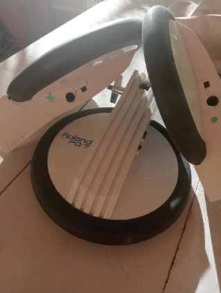 3x Roland PD-7 Pads de Batería Electrónica