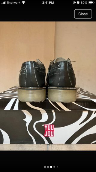 Zapatos Il Laccio Cuero Negro y Blanco