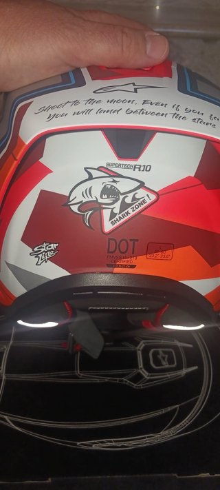 Casco Moto Alpinestars + Visera y Bolsa