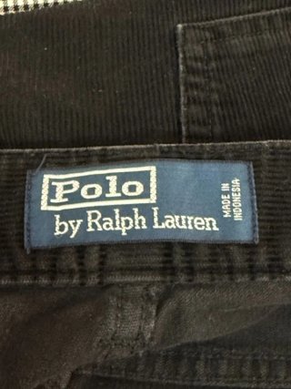 Ralph Lauren Pantalone Uomo W34 48 Velluto Costine