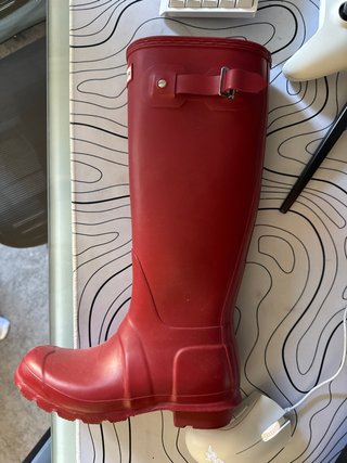 Botas Hunter Rojas Talla 37 color rojo