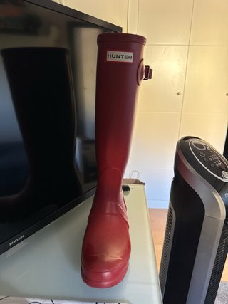 Botas Hunter Rojas Talla 37 color rojo
