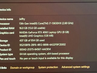 Portátil Gaming Intel i7 RTX 4060