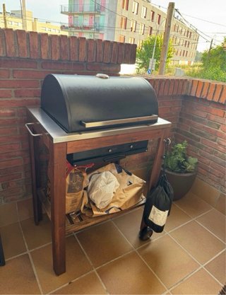 Barbacoa Exterior IKEA Madera Metal