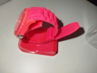 Reloj rosa para mujer
