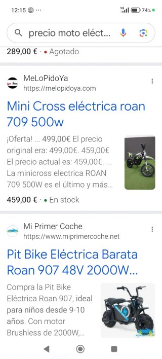 Moto Eléctrica Roan para niños