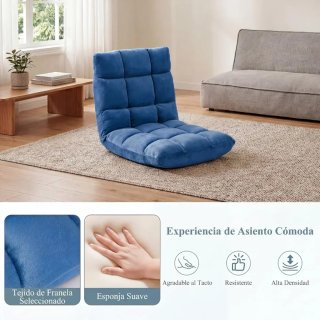 COSTWAY Sofá Suelo Plegable con Respaldo Ajustable