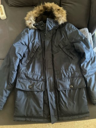 Chaqueta H&M azul marino con capucha