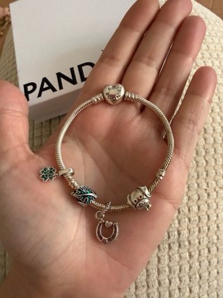 Pulsera Pandora Plata 4 Charms