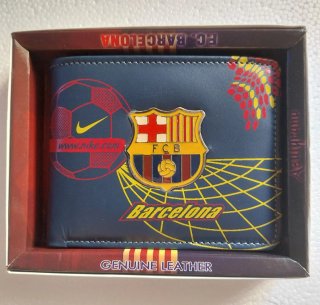 Cartera FC Barcelona FCB Cuero Genuino
