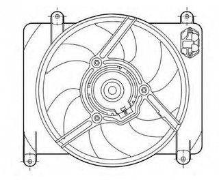 Ventilador FIAT Punto 60 1.2 / 75 1.2 / 80 1.2 / 90 1.6 93-00 // LANCIA Y 1.2/1.4 96-03
