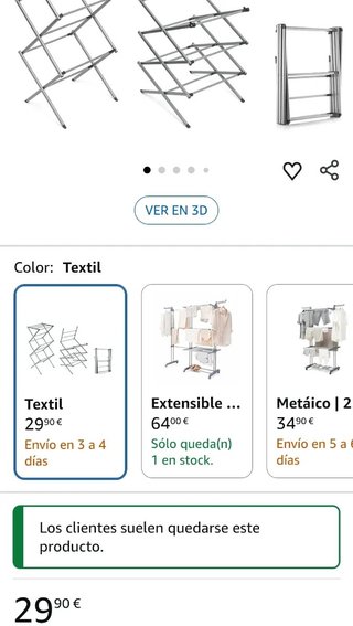 InnovaGoods® Tendedero Vertical Metálico Plegable
