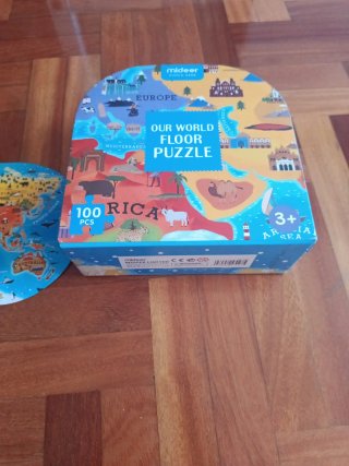Puzzle Mundo Mideer 100 Piezas