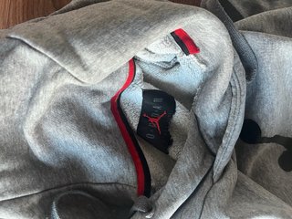 Sudadera Jordan Gris Capucha Talla M