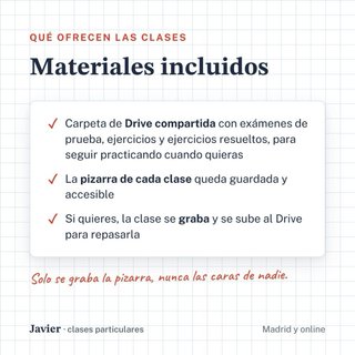 Clases particulares Matemáticas y Física ESO/Bach