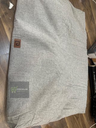 EHEYCIGA Cama Perros Grande Ortopédica, 89x58x11.5 , Gris