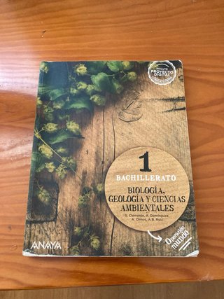 libro de Biología 1 de bachillerato