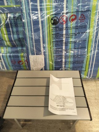 Set de 2 Tumbonas Plegables para Playa Alfombrilla