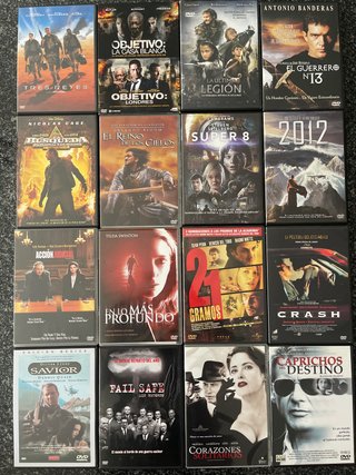Lote 16 Películas DVD Acción, Crimen, Drama(A33)
