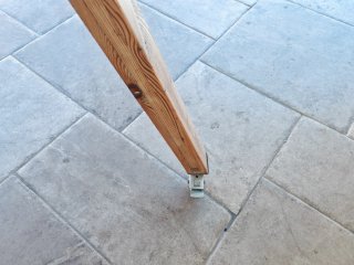 Columpio de jardín madera y tela beige