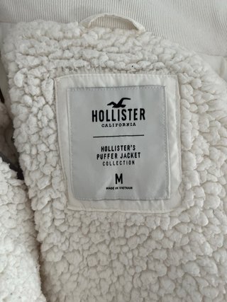 Chaqueta Hollister Blanca Talla M