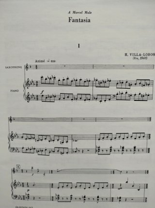 Fantasía Heitor Villa Lobos saxo soprano
