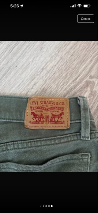 Pantalón Levi's verde oliva retro