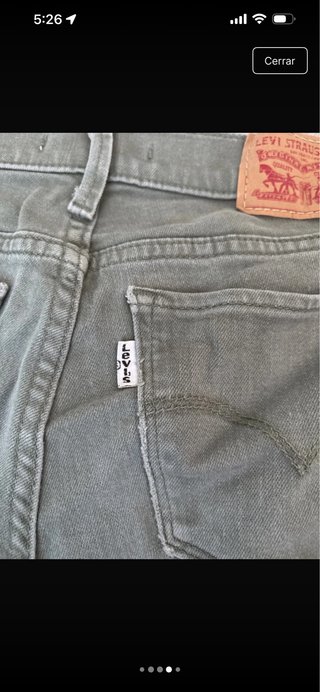 Pantalón Levi's verde oliva retro