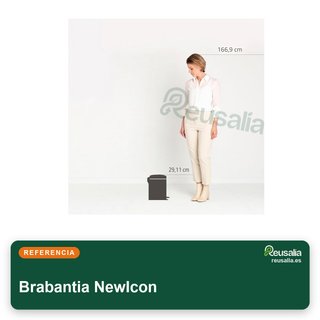 Brabantia NewIcon cubo pedal 5 litros negro