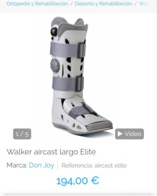 Bota walker Ortopédica AIRCAST LARGO ELITE