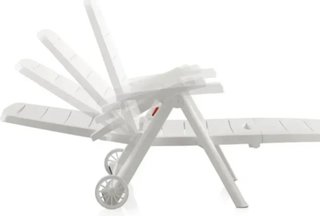 Shaf Sp Garden Tumbona Plegable, Blanco, 56x189x69